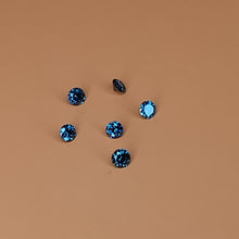 Įkelti vaizdą į galerijos rodinį, Natūralūs apdoroti mėlyni deimantai - 2.5-2.7 mm
