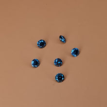 Įkelti vaizdą į galerijos rodinį, Natūralūs apdoroti mėlyni deimantai - 2.5-2.7 mm