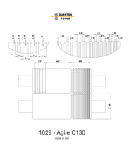 Įkelti vaizdą į galerijos rodinį, Valcai Agile C130 - Durston Tools, velenų schema