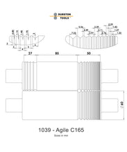 Įkelti vaizdą į galerijos rodinį, Valcai Agile C165, Durston Tools - velenų schema