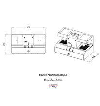 Įkelti vaizdą į galerijos rodinį, Durston Double Sided Polishing Machine - dimensions in mm