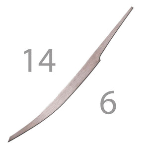 Lenktų linijų štichelis „Curved Line Graver, 14-6“