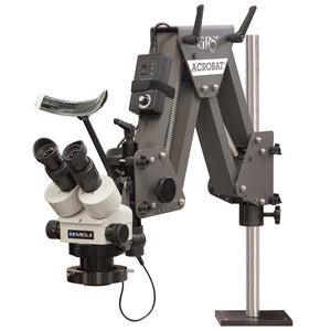 Meiji EMZ-5 mikroskopas su Acrobat Versa stovu, pilnas komplektas, 220 V