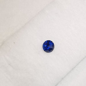 Natūralus mėlynas safyras 3.45 mm