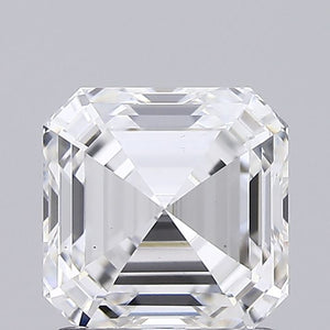 Laboratorinis deimantas, Asscher formos, 6.3 mm E VS1, 1.59 ct