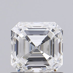 Laboratorinis deimantas Asscher formos 5.37x5.51x3.7 mm, 1.00 ct, E VVS2 HRD