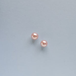 Gėlavandeniai perlai 4.0 mm, pora, natūralios persikų spalvos