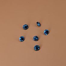 Įkelti vaizdą į galerijos rodinį, Natūralūs apdoroti mėlyni deimantai - 2.5-2.7 mm
