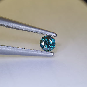 Natūralus apdorotas mėlynas deimantas, 2.55-2.67 mm