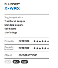 Įkelti vaizdą į galerijos rodinį, Liejamoji derva BlueCast X-Wax
