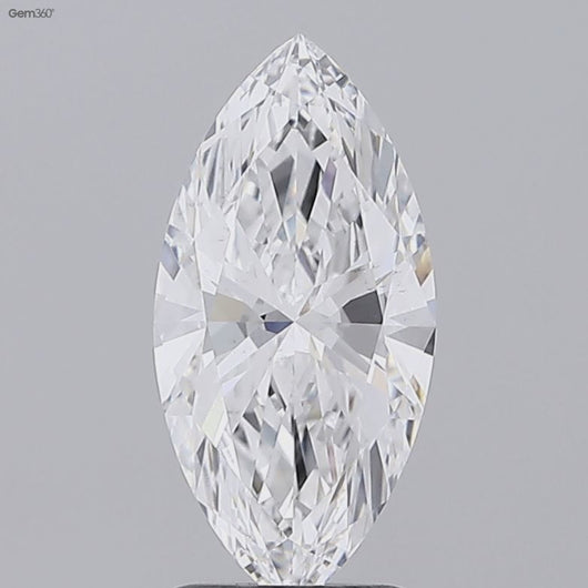 Laboratorinis deimantas Marquise (markizės) formos deimantas 2.04 ct E VS1, video