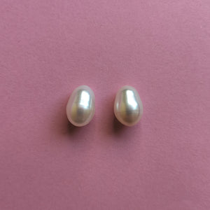 Gėlavandenių perlų pora 15x11 mm, lašai