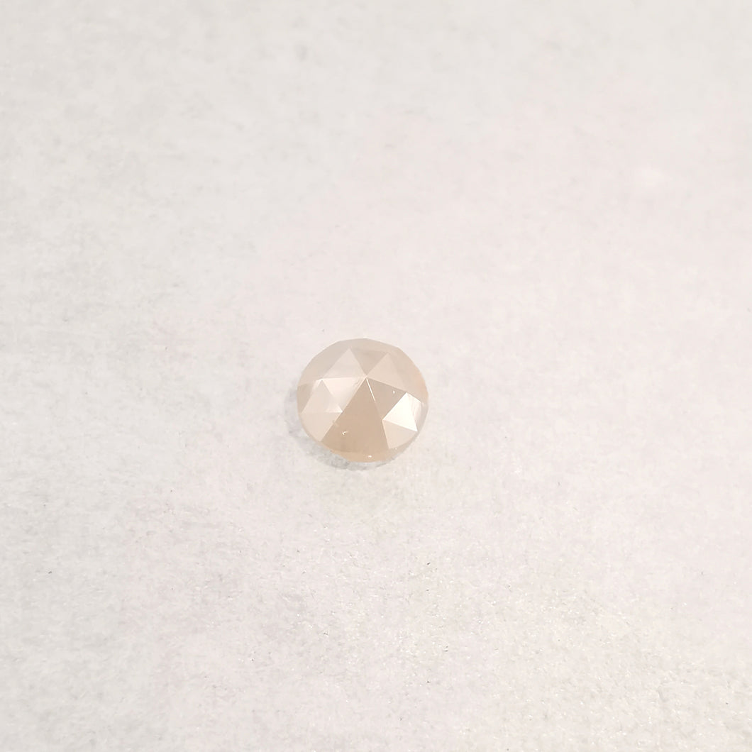 Natūralus deimantas 4.4 mm, apvalus rose-cut