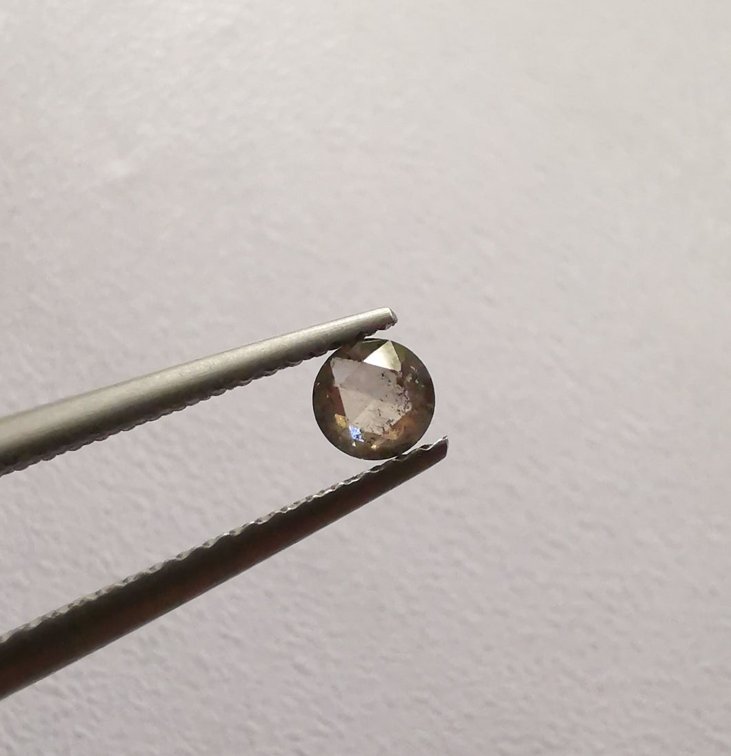 Natūralus deimantas, 3,80 mm, rose-cut
