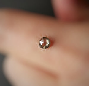 Natūralus deimantas, 3,80 mm, rose-cut