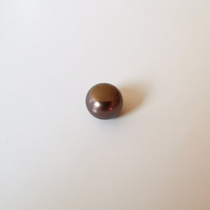 Gėlavandenis antracito spalvos button perlas 6.0-7.0 mm