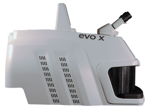 Lazerinio suvirinimo aparatas EVO X, Orotig. Vaizdas iš šono.